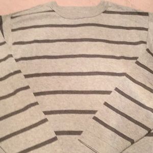 Men's Ruff Hewn gray striped sweater Never Worn